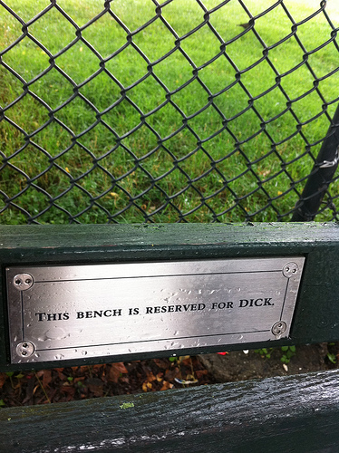The Mysterious Plaques On Central Park Benches Broke Ass Stuart S New