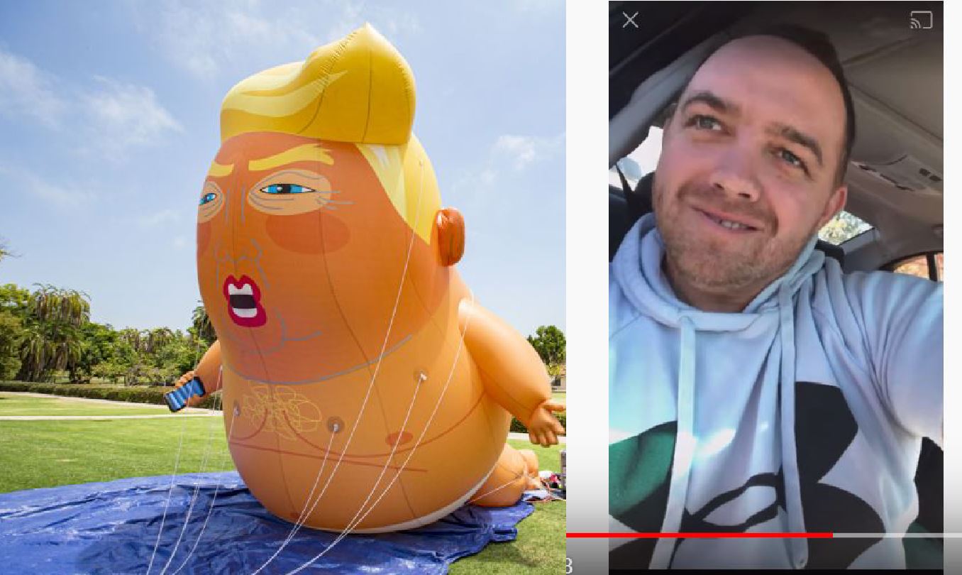 Man Stabs Baby Trump Balloon But Art Activists Have Plenty More