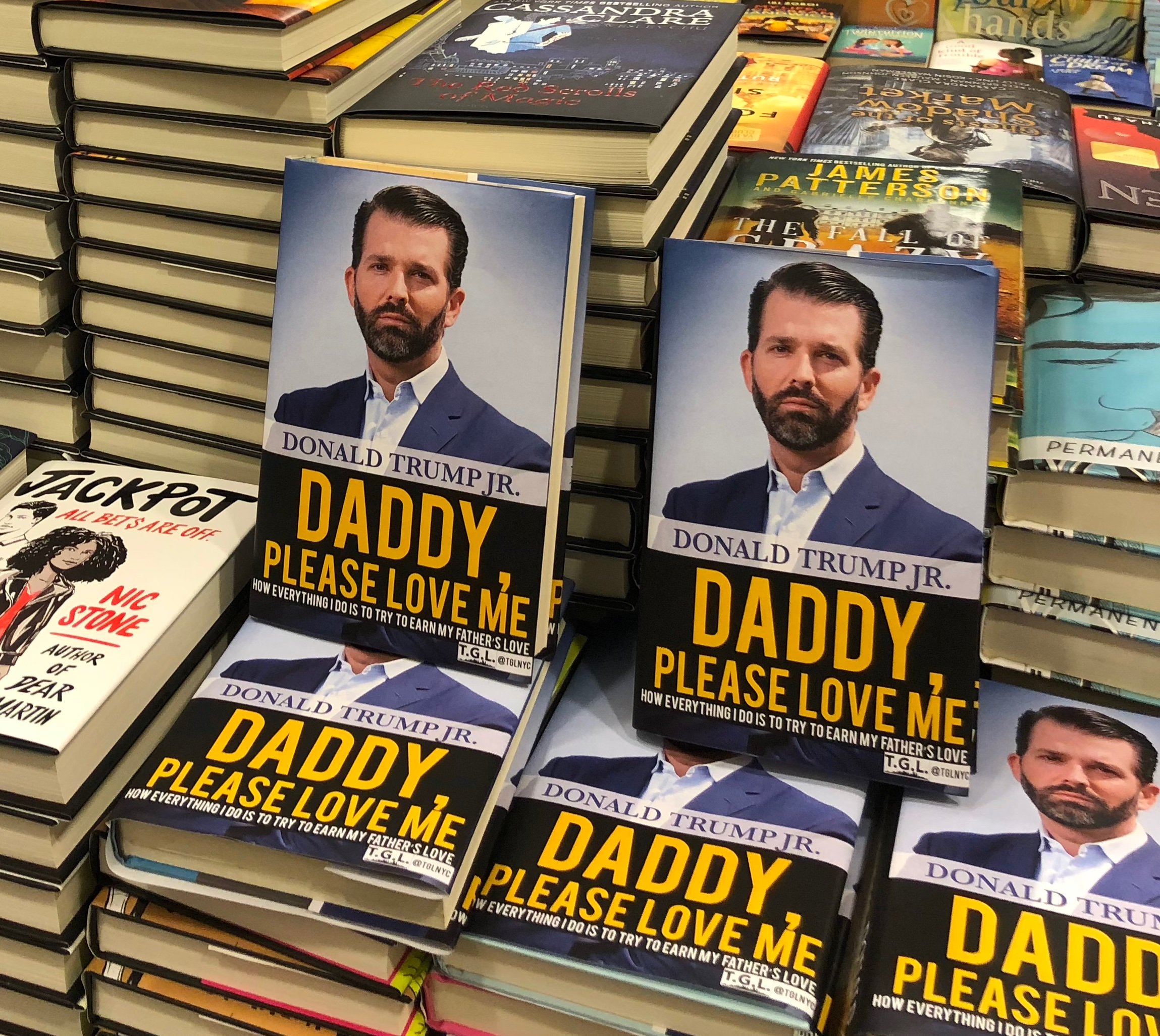 Art Activists Change Trump Jr S Book Title To Daddy Please Love