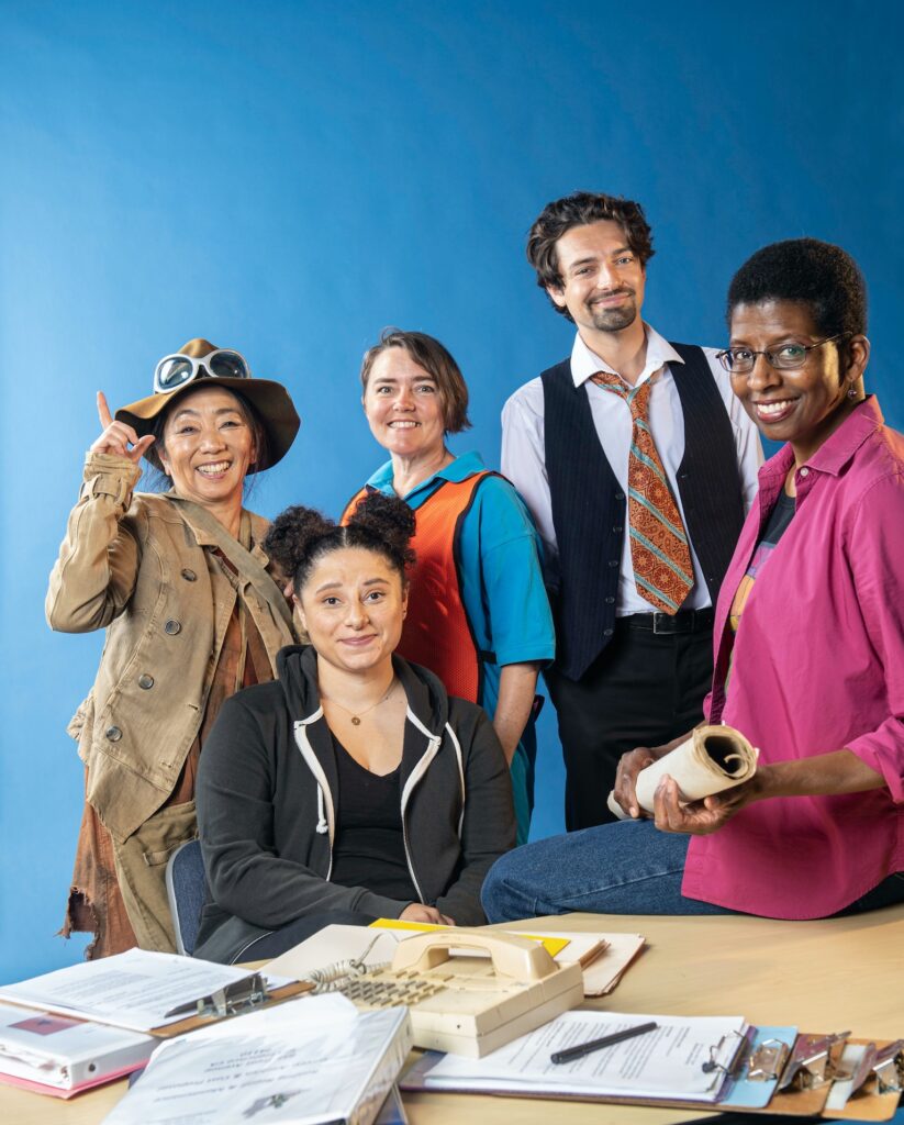 Full cast of "Back to The Way Things Were" - San Francisco Mime Troupe's 2022 production