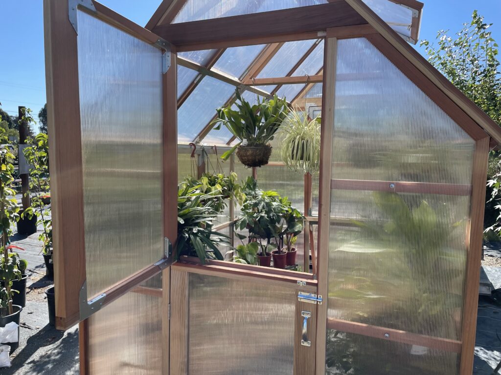 A greenhouse at Ploughshares Nursery