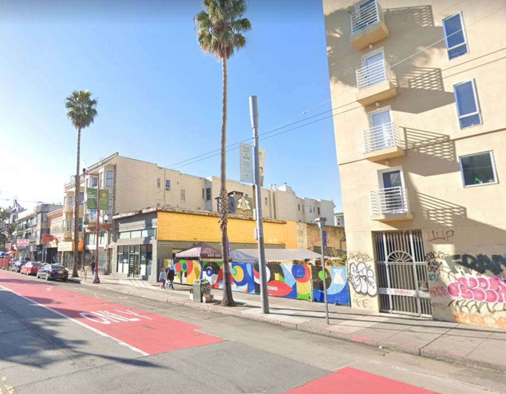 A photo of Mission Street.