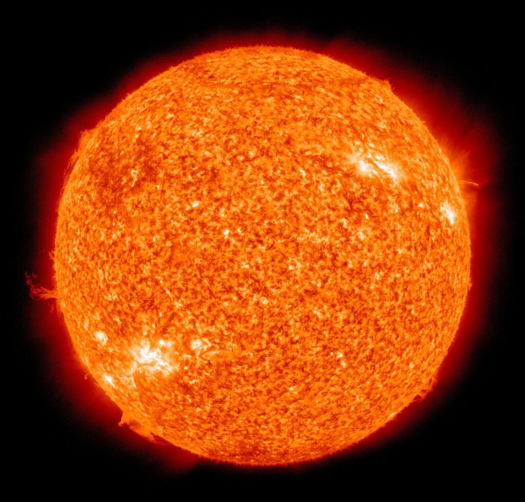 Close up photo of the sun